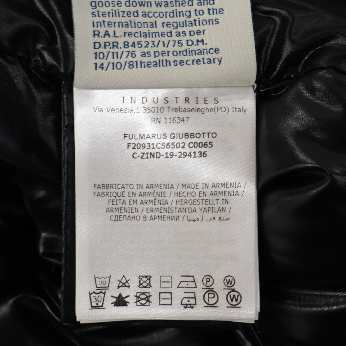 美品 19年款 FULMARUS 羽绒大衣 外套 O 女式