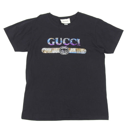 GUCCI Logo Short-Sleeved T-Shirt Top Men's Black S 492347 Tops