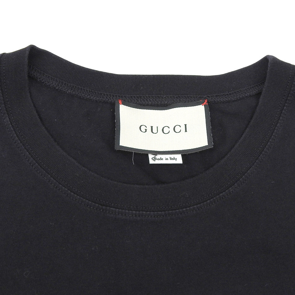 GUCCI Logo Short-Sleeved T-Shirt Top Men's Black S 492347 Tops