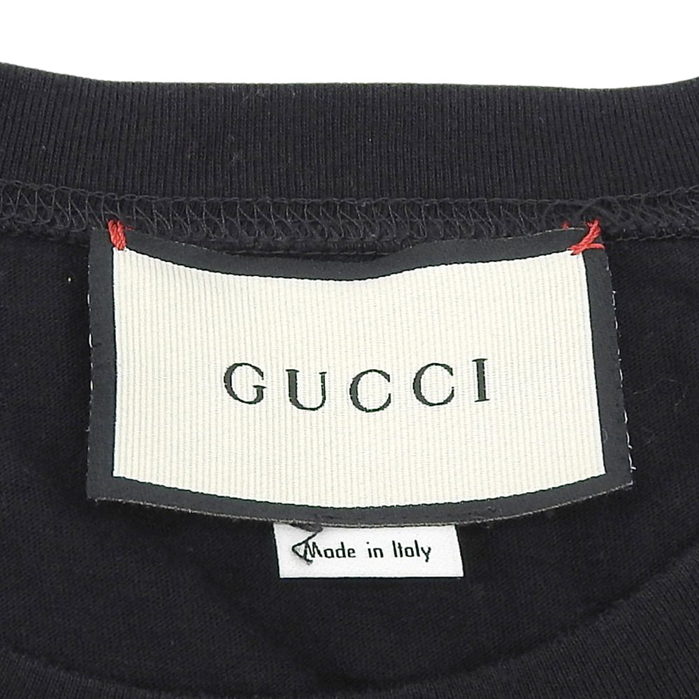 GUCCI Logo Short-Sleeved T-Shirt Top Men's Black S 492347 Tops