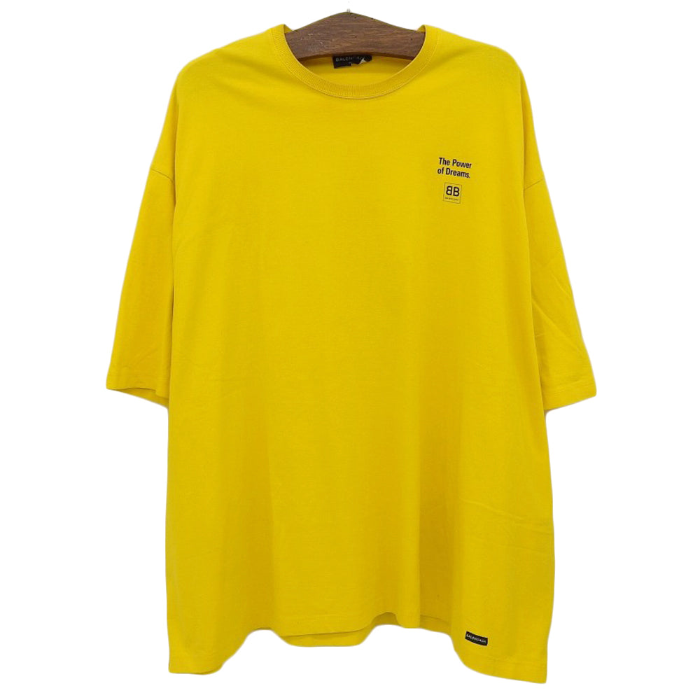 BALENCIAGA バレンシアガ ロゴ Tシャツ トップス メンズ イエロー XS 508167 トップス