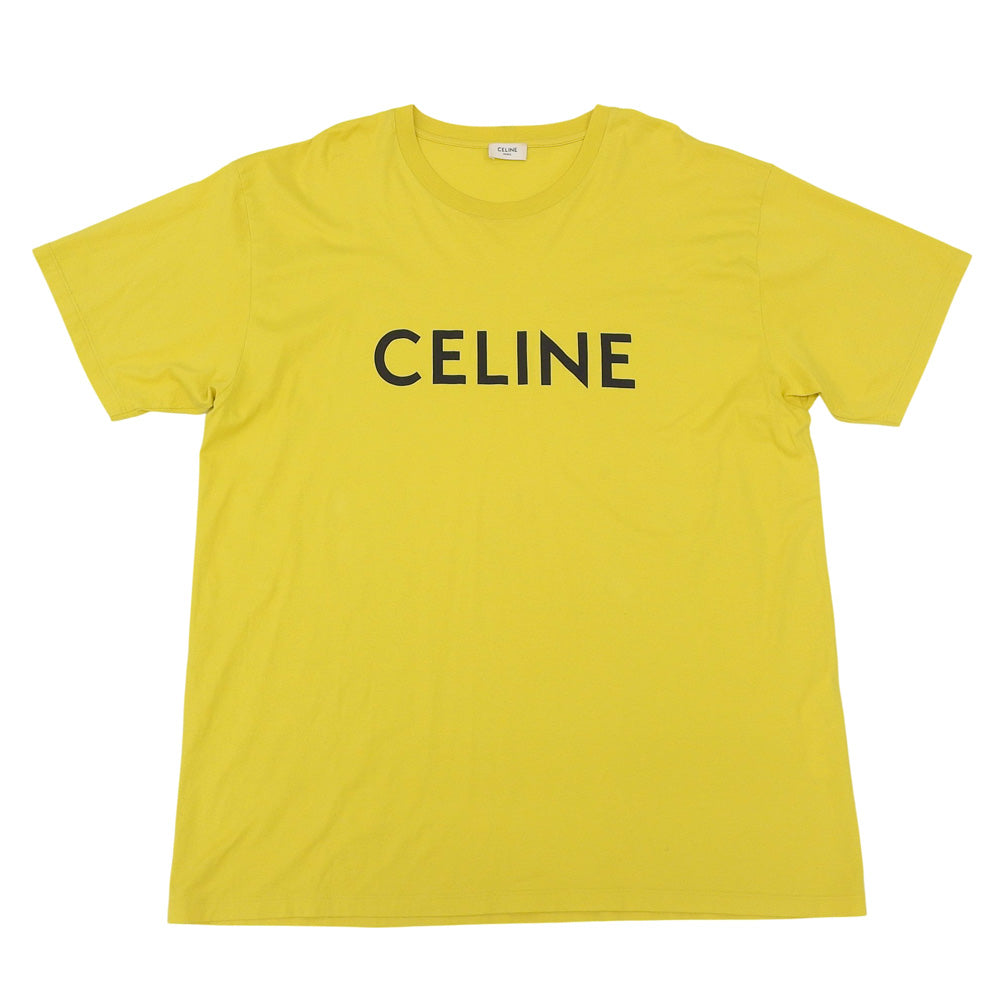 CELINE 赛琳 精美 Logo T恤 上衣 男款 芥末色 XXL 2X681501F 上衣