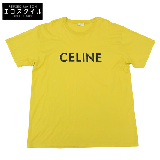CELINE Celine Beautiful Logo T-Shirt Top Men's Mustard XXL 2X681501F Tops