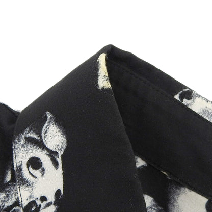 CELINE All-Over Dog Print Shirt Top Mens Black/White 38 2C717307Q Top