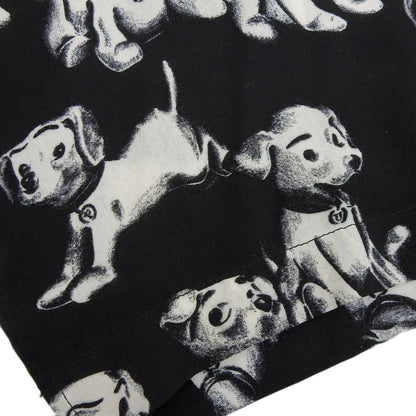 CELINE All-Over Dog Print Shirt Top Mens Black/White 38 2C717307Q Top