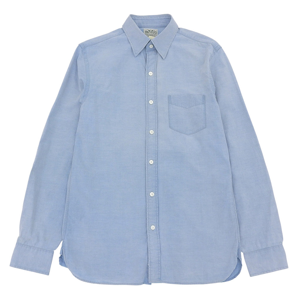 Cotton Chambray Shirt Top Men's Light Blue S Top S 170/92A Men's