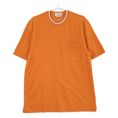 HERMES New condition 467990HA Saddle Stitch Cotton T-Shirt Top