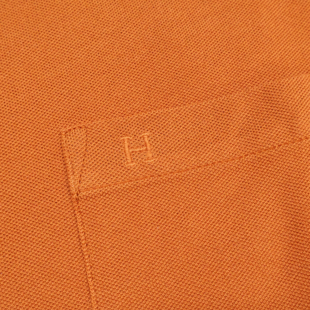HERMES New condition 467990HA Saddle Stitch Cotton T-Shirt Top