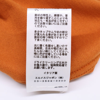 HERMES New condition 467990HA Saddle Stitch Cotton T-Shirt Top