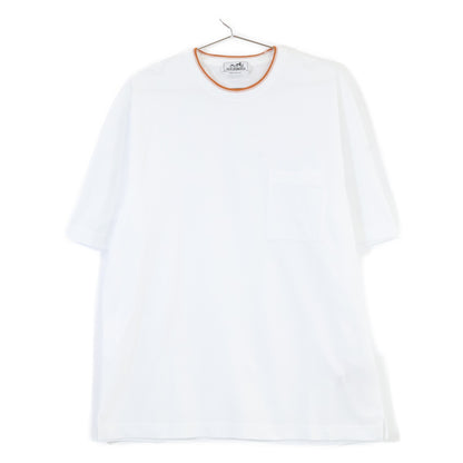 HERMES Almost New 467990HA Saddle Stitch Cotton Top