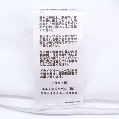 HERMES Almost New 467990HA Saddle Stitch Cotton Top
