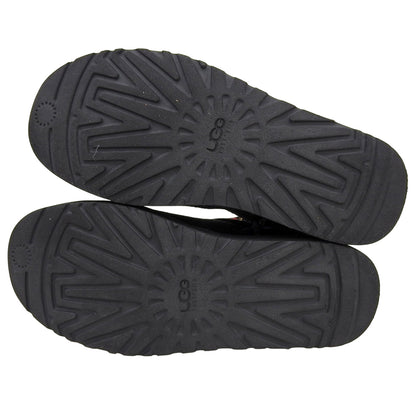 UGG アグ 美品 エスニック柄 ムートンブーツ レディース ブラック マルチカラー 24cm シューズ 7(US)