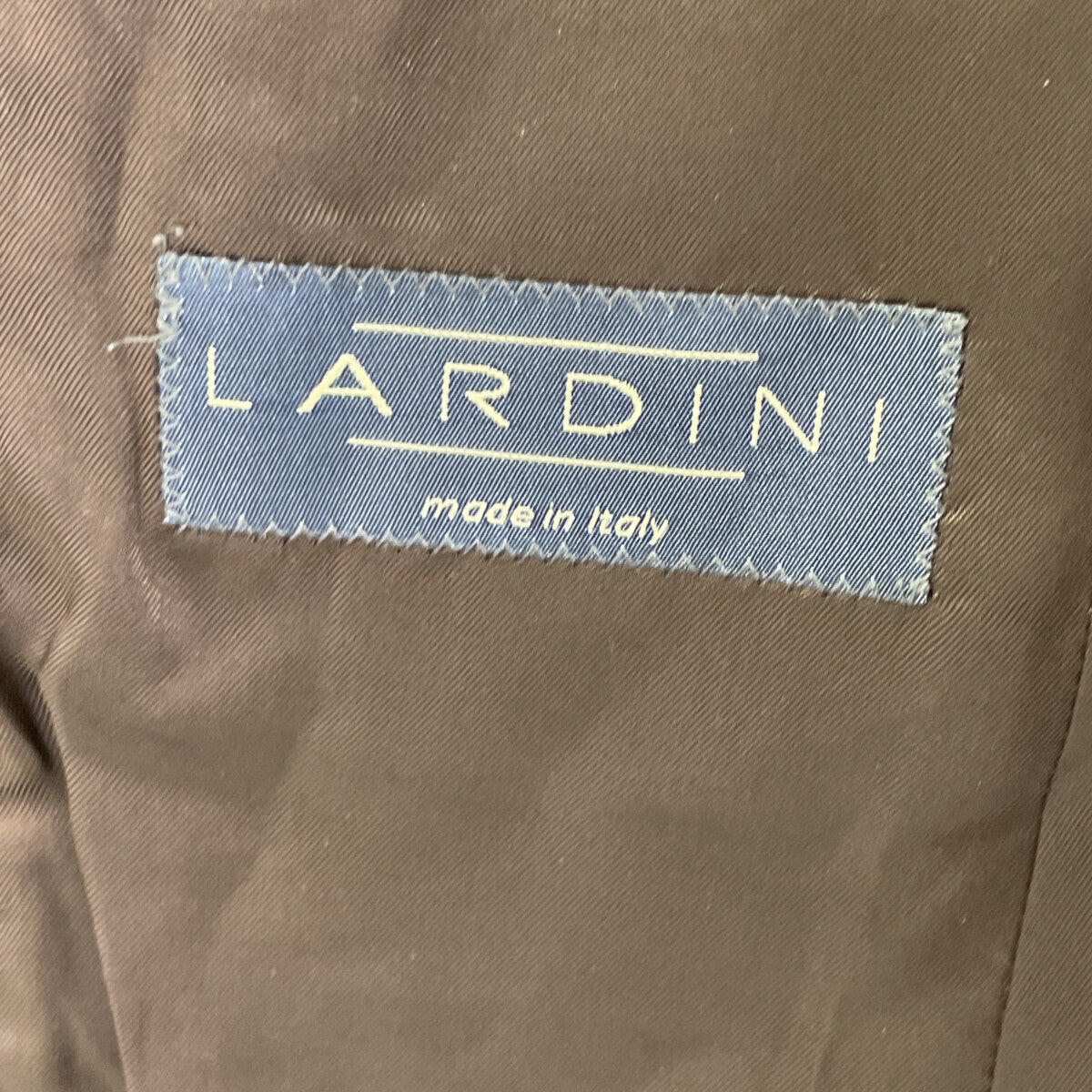 LARDINI 拉尔迪尼 棕色 羊毛 Loro Piana面料 格纹 侧开衩 修身 西装夹克 夹克 50 男士