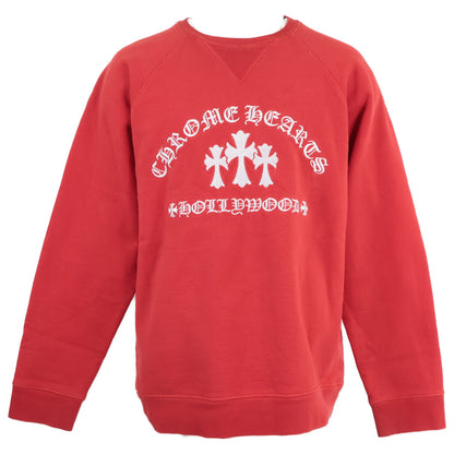 Chrome Hearts クロムハーツ SAILIN ON CREWトリプルクロスロゴ刺繍スウェット トップス