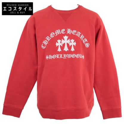 Chrome Hearts クロムハーツ SAILIN ON CREWトリプルクロスロゴ刺繍スウェット トップス