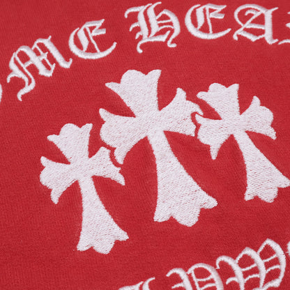 Chrome Hearts クロムハーツ SAILIN ON CREWトリプルクロスロゴ刺繍スウェット トップス