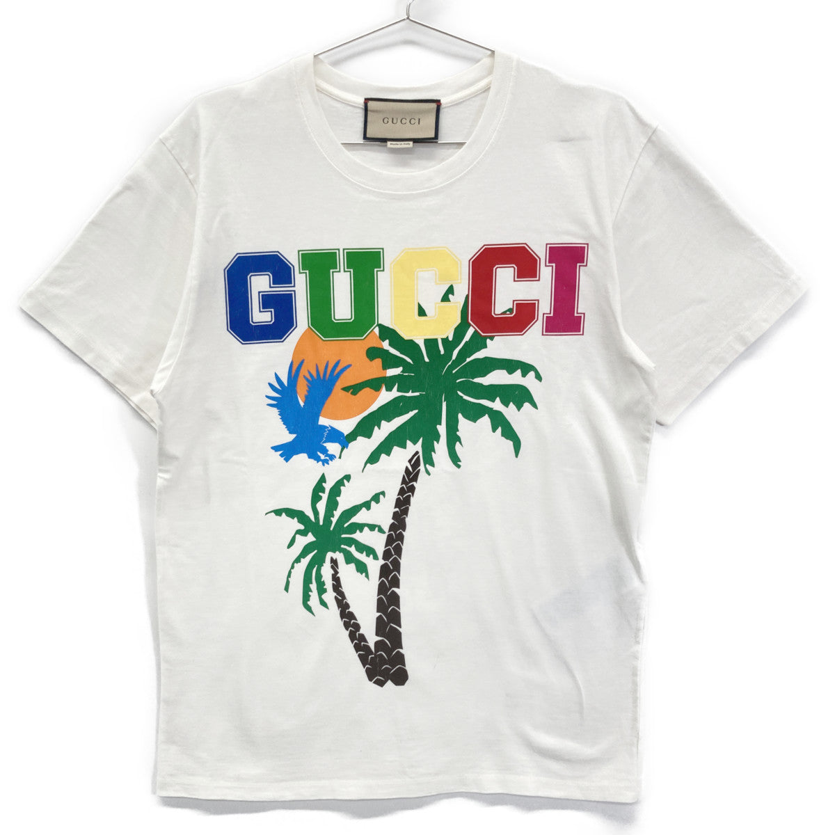 GUCCI グッチ 548334 マルチカラー コットン プリント Tシャツ トップス