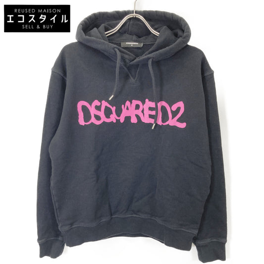 DSQUARED2 Dsquared 21S S71GU0453 Black x Pink Pullover Hoodie Top M Men's