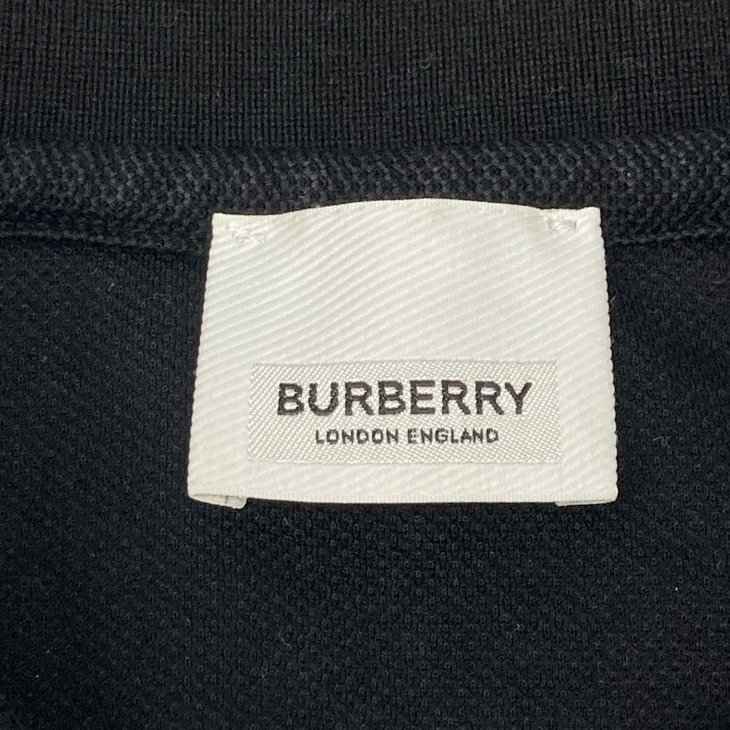 BURBERRY 博柏利 8025774 黑色徽标刺绣Polo衫上衣