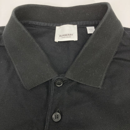 BURBERRY 博柏利 8025774 黑色徽标刺绣Polo衫上衣