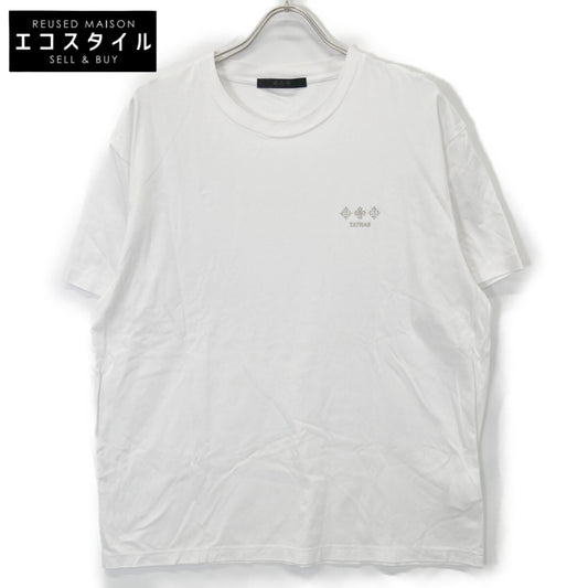 24年 MTAT24S8193 ﾎﾜｲﾄ NUNKI ﾇﾝｷ ｺｯﾄﾝ ﾛｺﾞ Tｼｬﾂ トップス 3 メンズ