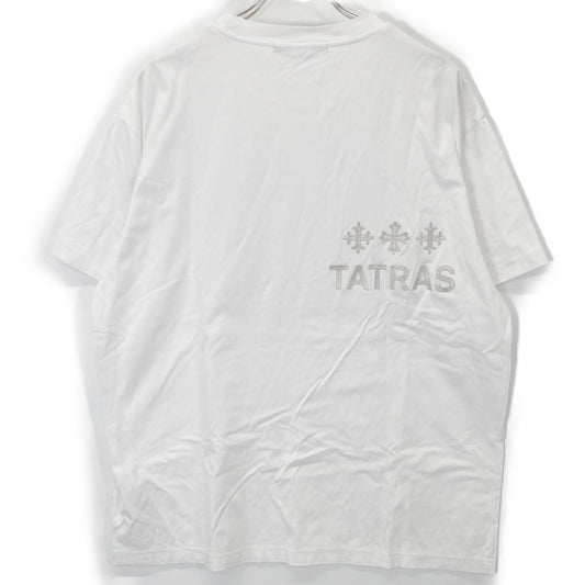 TATRAS タトラス 24年 MTAT24S8193 ホワイト NUNKI ヌンキ コットン ロゴ Tシャツ トップス