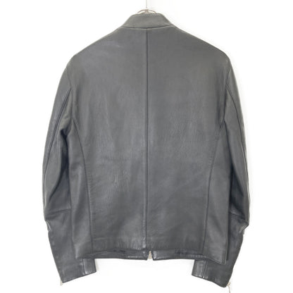 TOMORROWLAND ×DENIM Black Lamb Leather Dolphin Single Rider's Jacket
