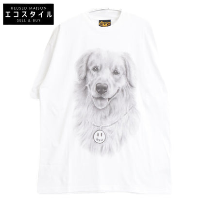 DREW HOUSE DH-HJ2121-BUWH White BUDDY SS TEE Top