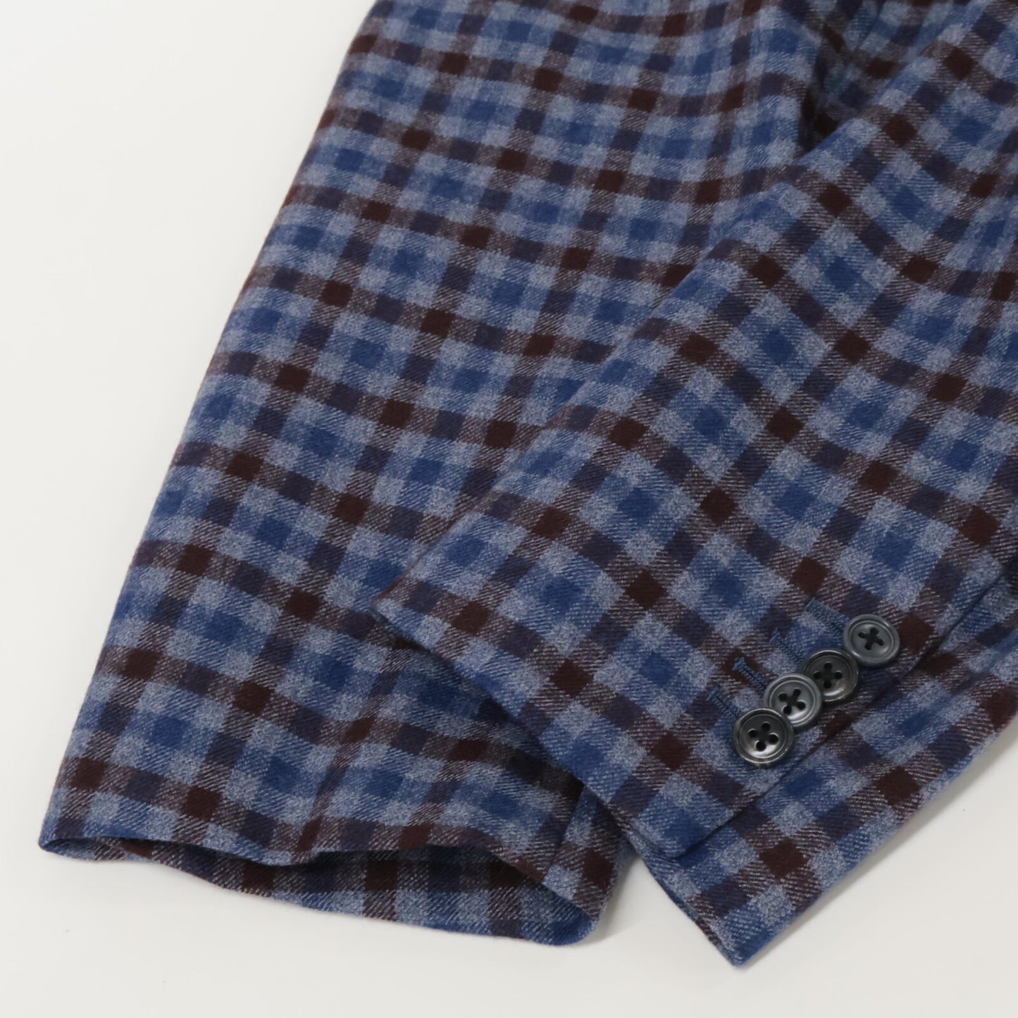 Belvest ベルベスト G10647 ブルー×ブラウン ウール チェック JACKET IN THE BOX 3Bジャケット ジャケット