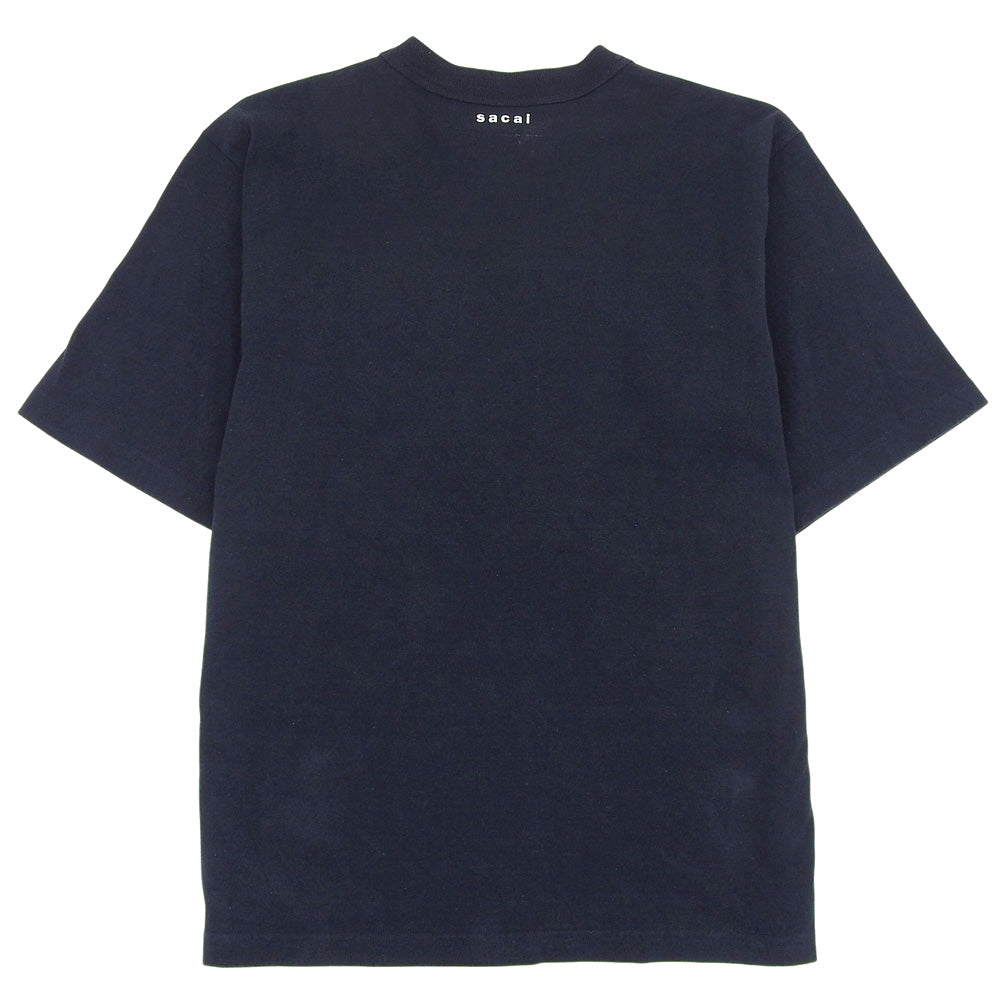 Flower Design Pocket T-shirt Navy 1 22-02868M Tops Men's Tops 1 Men's