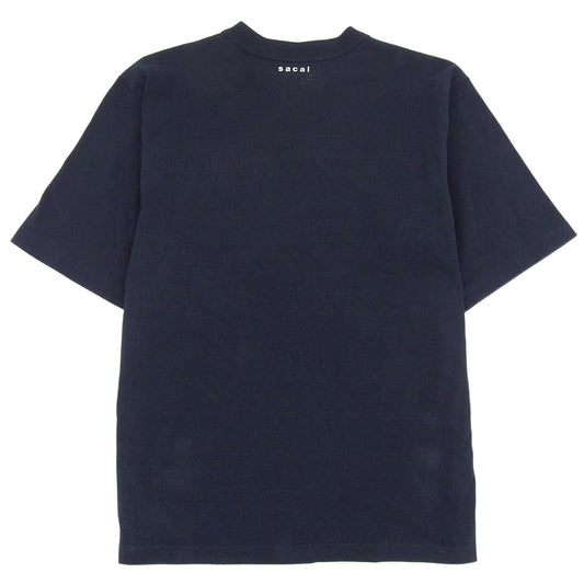 sacai サカイ フラワーデザイン ポケットTシャツ ネイビー 1 22-02868M トップス メンズ トップス