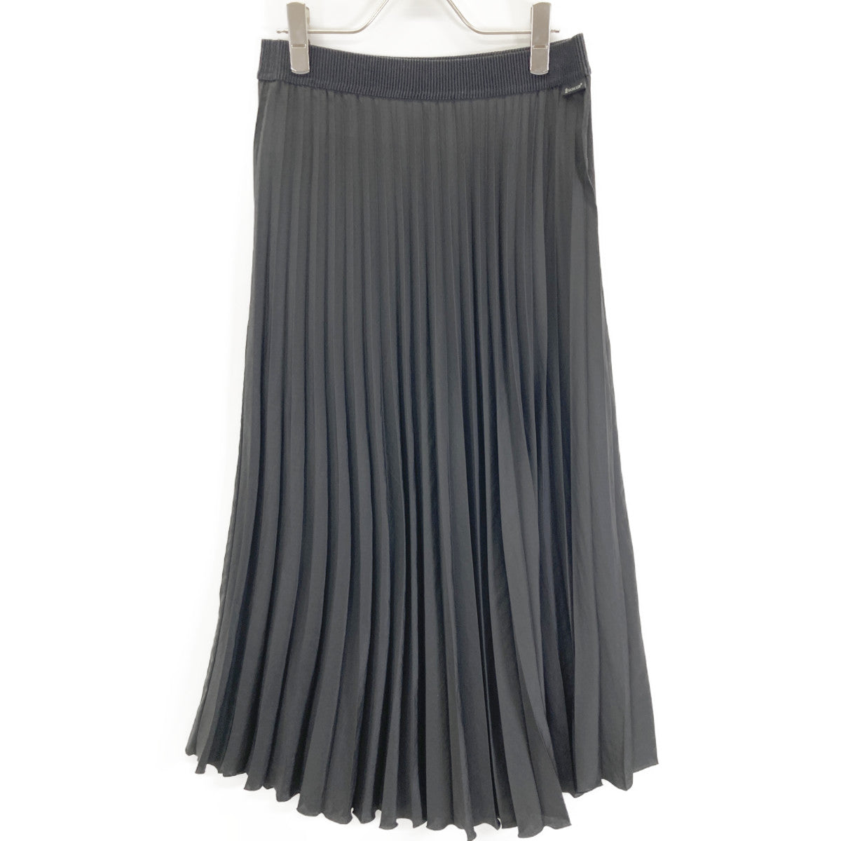 E20932530000 BLACK GONNA Pleated Skirt Skirt 44 Women's