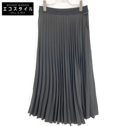 E20932530000 BLACK GONNA Pleated Skirt Skirt 44 Women's