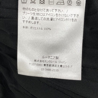 E20932530000 BLACK GONNA Pleated Skirt Skirt 44 Women's