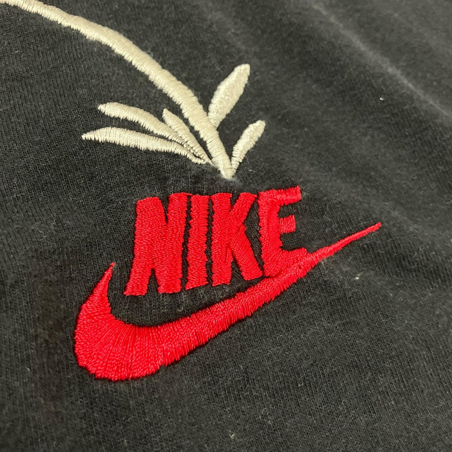 NIKE ナイキ ×PISS BOY 90's ブラック コットン 刺繍 Tシャツ トップス