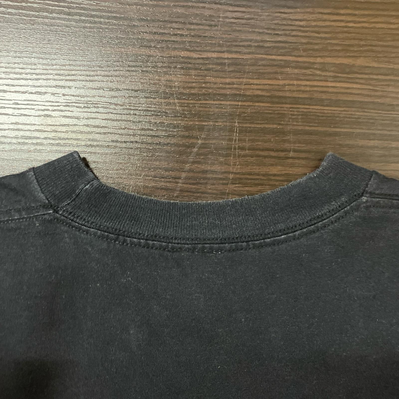 NIKE ナイキ ×PISS BOY 90's ブラック コットン 刺繍 Tシャツ トップス