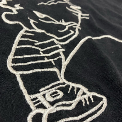 NIKE ナイキ ×PISS BOY 90's ブラック コットン 刺繍 Tシャツ トップス