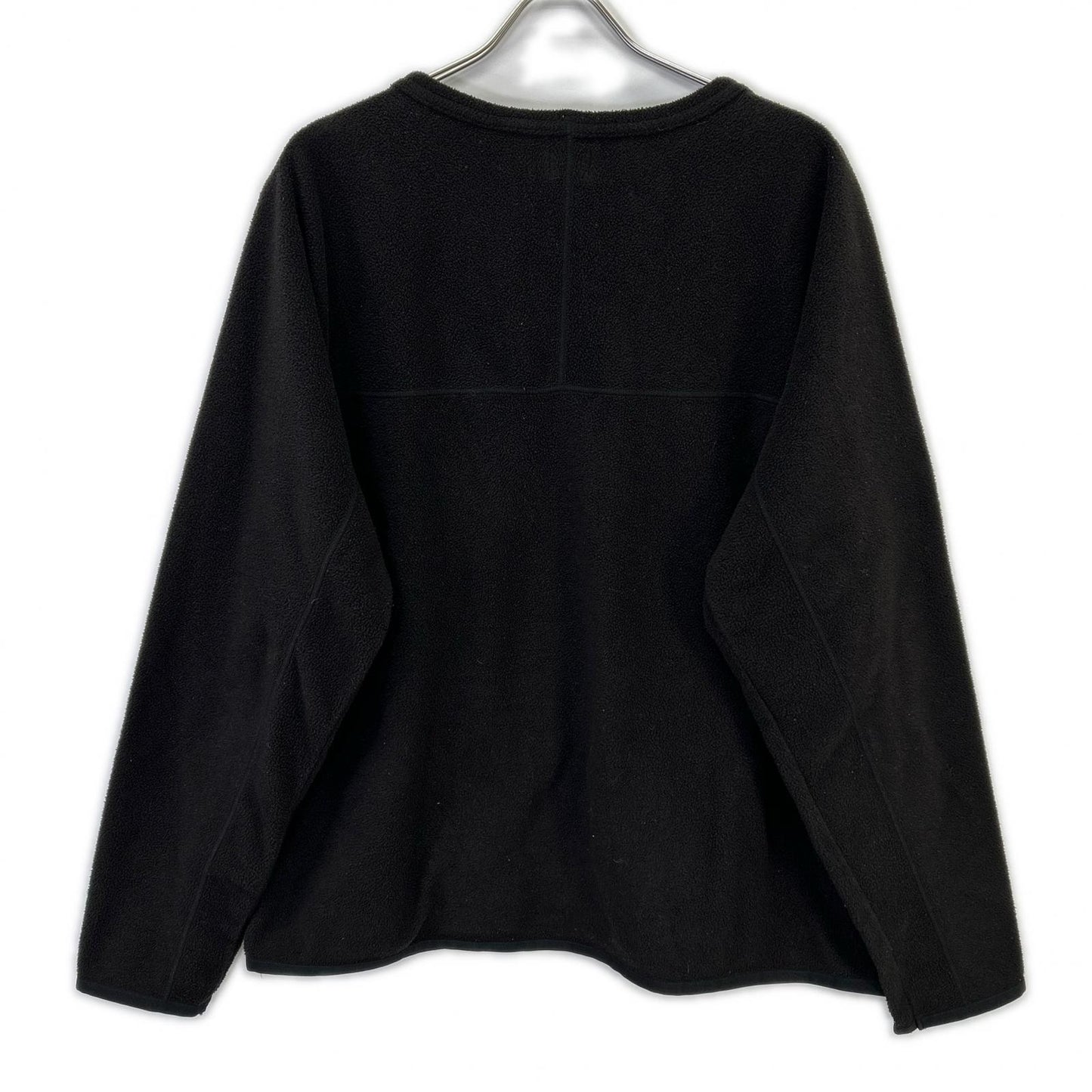 Men's Black Pullover Fleece Top