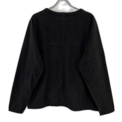 Men's Black Pullover Fleece Top