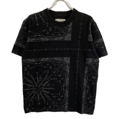 sacai 萨凯 ×Dr.Woo 20-02343M 黑色佩斯利印花T恤上衣