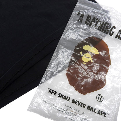 A BATHING APE BAPE 棉质 T恤 上衣 男士 黑色 M 码 上衣