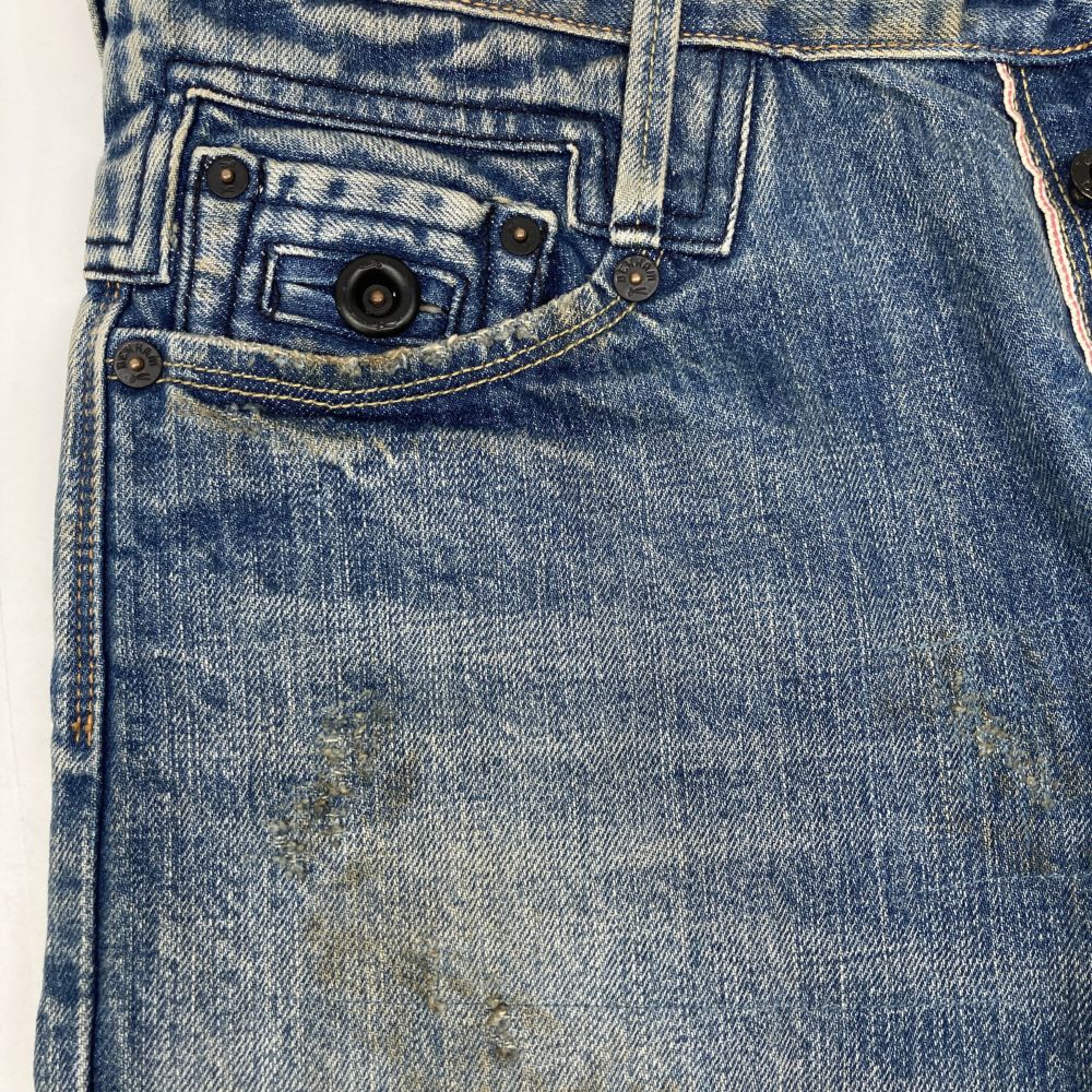 RBJ SKIN Indigo Slim Fit Selvedge Redline Denim Bottoms W27L32 Women's