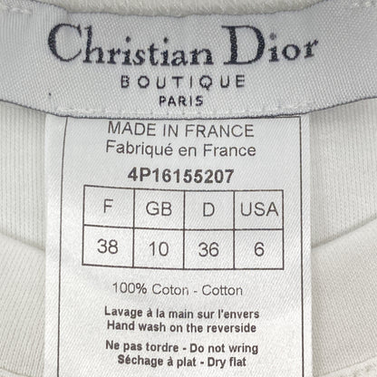 Christian Dior 4P16155207 White J'ADORE DIOR Short Sleeve T-shirt Top 38