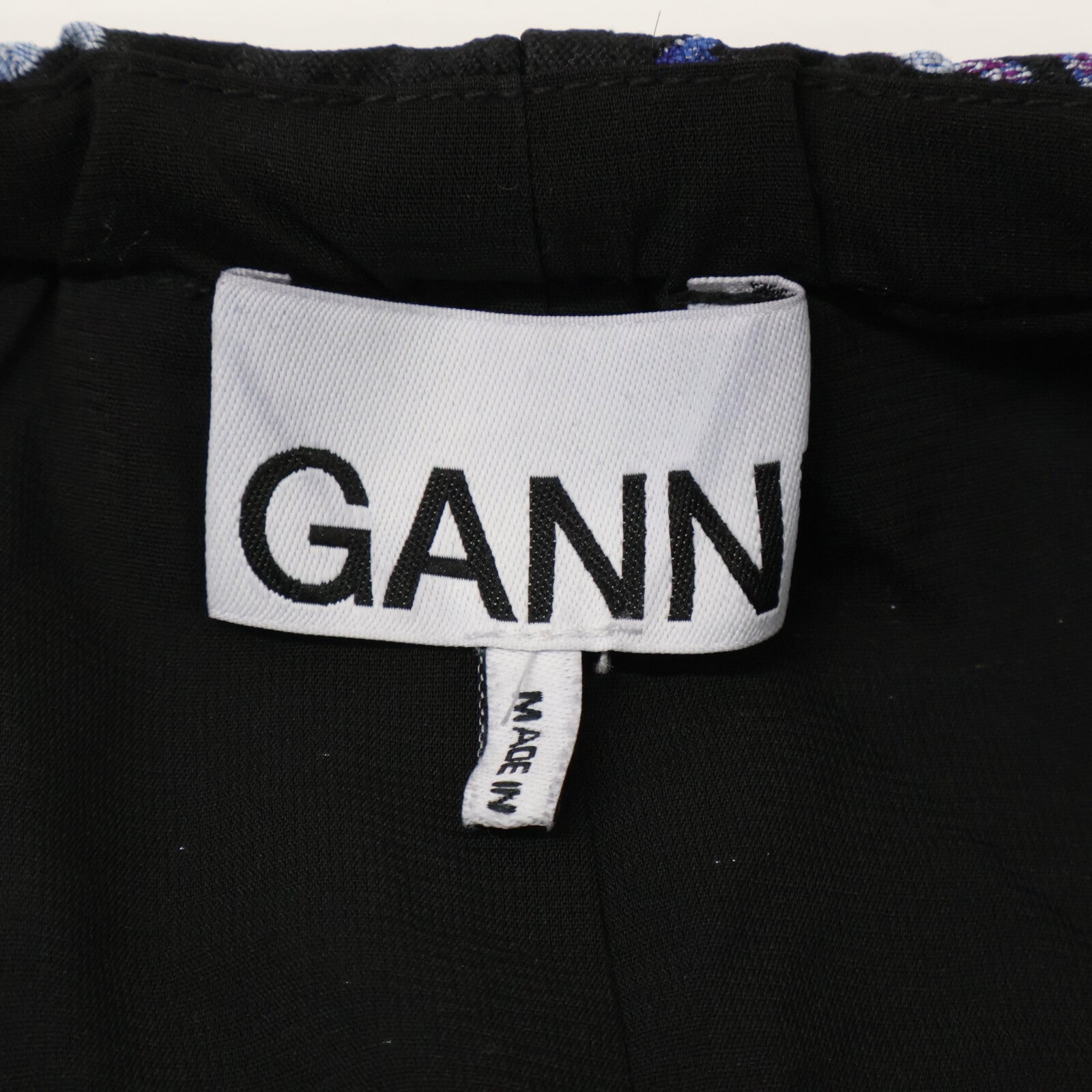GANNI ガニー ネイビー 3D JACQUARD フラワー ワンピース ワンピース