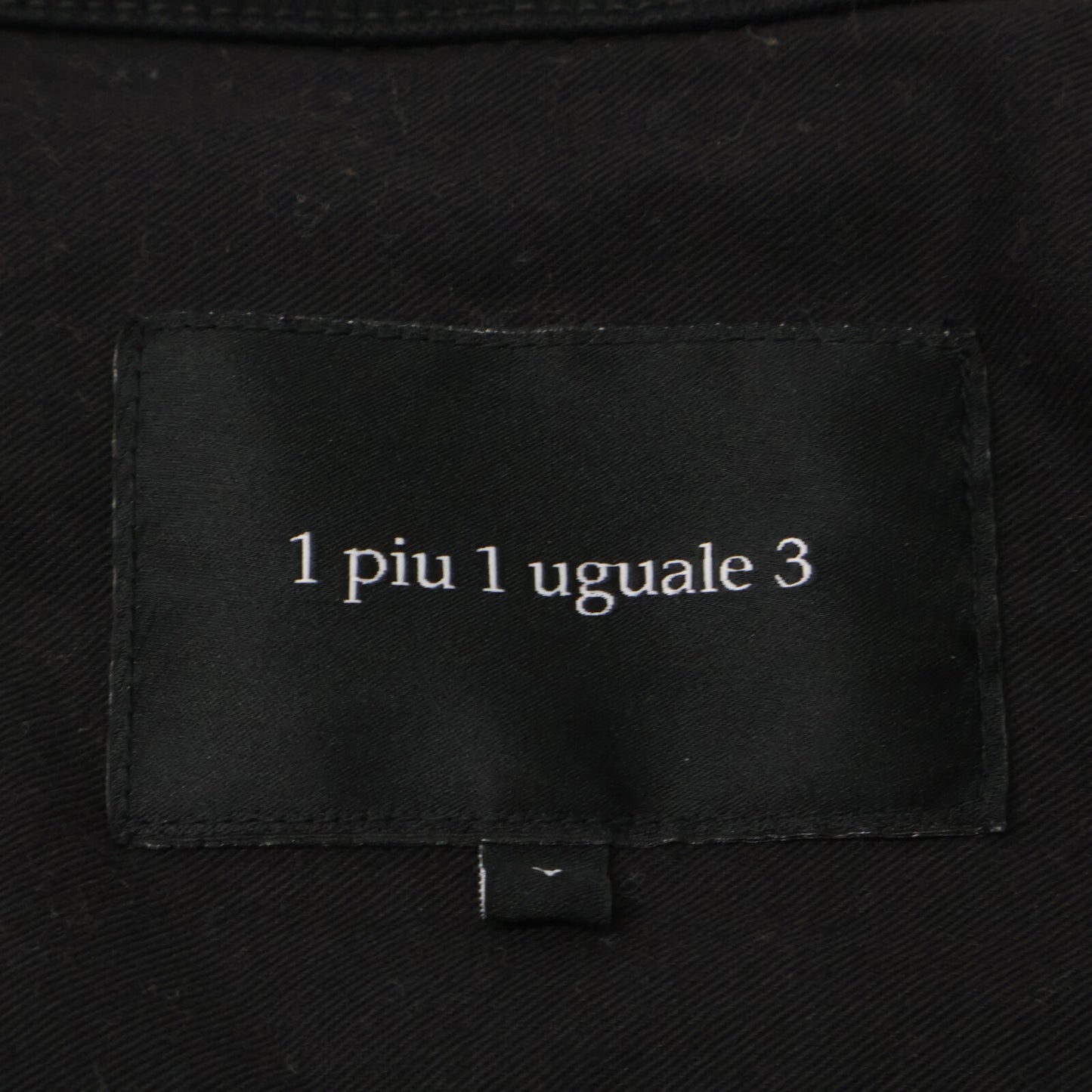 1piu1uguale3 ウノピゥウノウグァーレトレ MRB464-CTU216-DN98 ﾌﾞﾗｯｸ ﾜﾝｳｫｯｼｭ ｺｯﾄﾝ 3RD ｼﾞｬｹｯﾄ ジャケット 5