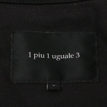 1piu1uguale3 ウノピゥウノウグァーレトレ MRB464-CTU216-DN98 ﾌﾞﾗｯｸ ﾜﾝｳｫｯｼｭ ｺｯﾄﾝ 3RD ｼﾞｬｹｯﾄ ジャケット 5