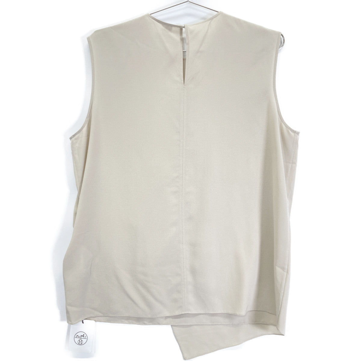 HERMES エルメス 【新品同様/国内正規】シルク100％ ノースリーブ ブラウス/ トップス