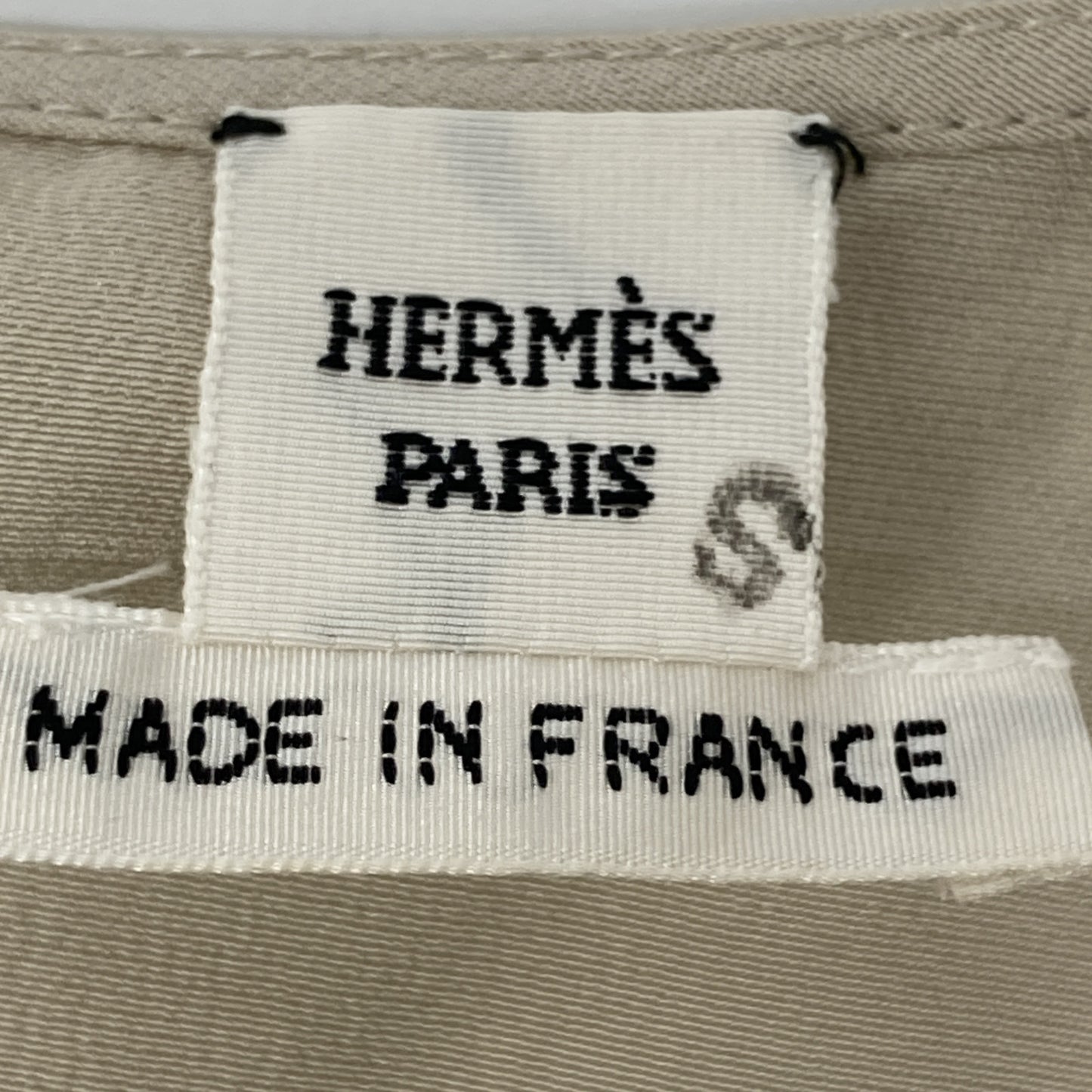 HERMES エルメス 【新品同様/国内正規】シルク100％ ノースリーブ ブラウス/ トップス