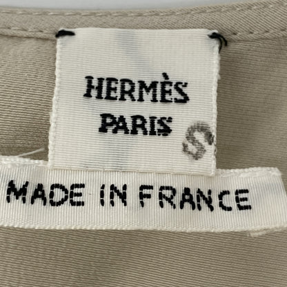 HERMES エルメス 【新品同様/国内正規】シルク100％ ノースリーブ ブラウス/ トップス