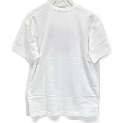 PLAYCOMMEdesGARCONS 川久保玲 PLAY系列 AZ-T106 白色 紫红双心 短袖T恤 上衣